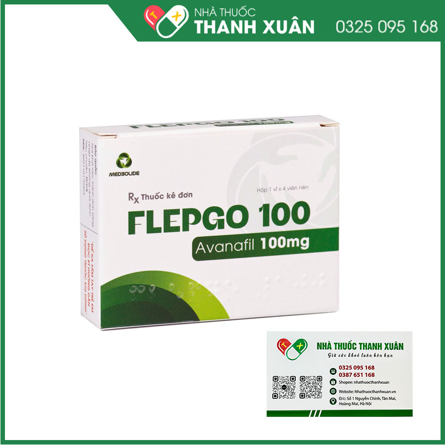 Thuốc FLEPGO 100 điều trị rối loạn cương dương ở nam giới